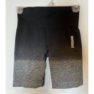 Gymshark Bike Shorts Athletic Black Gray Ombre Small Medium S M *no size tag*